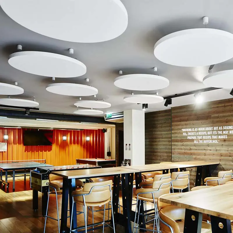 Ecophon | Solo™ Circle Acoustic Raft - White x4 (Clearance)