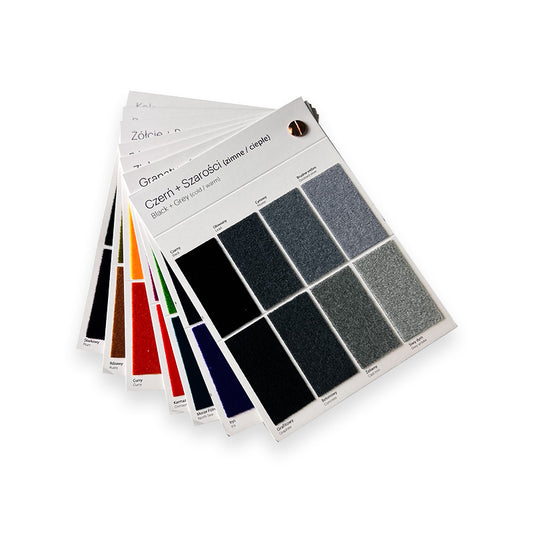 - FLUFFO Colour Sample Swatch Booklet - Muffle Acoustics Limited
