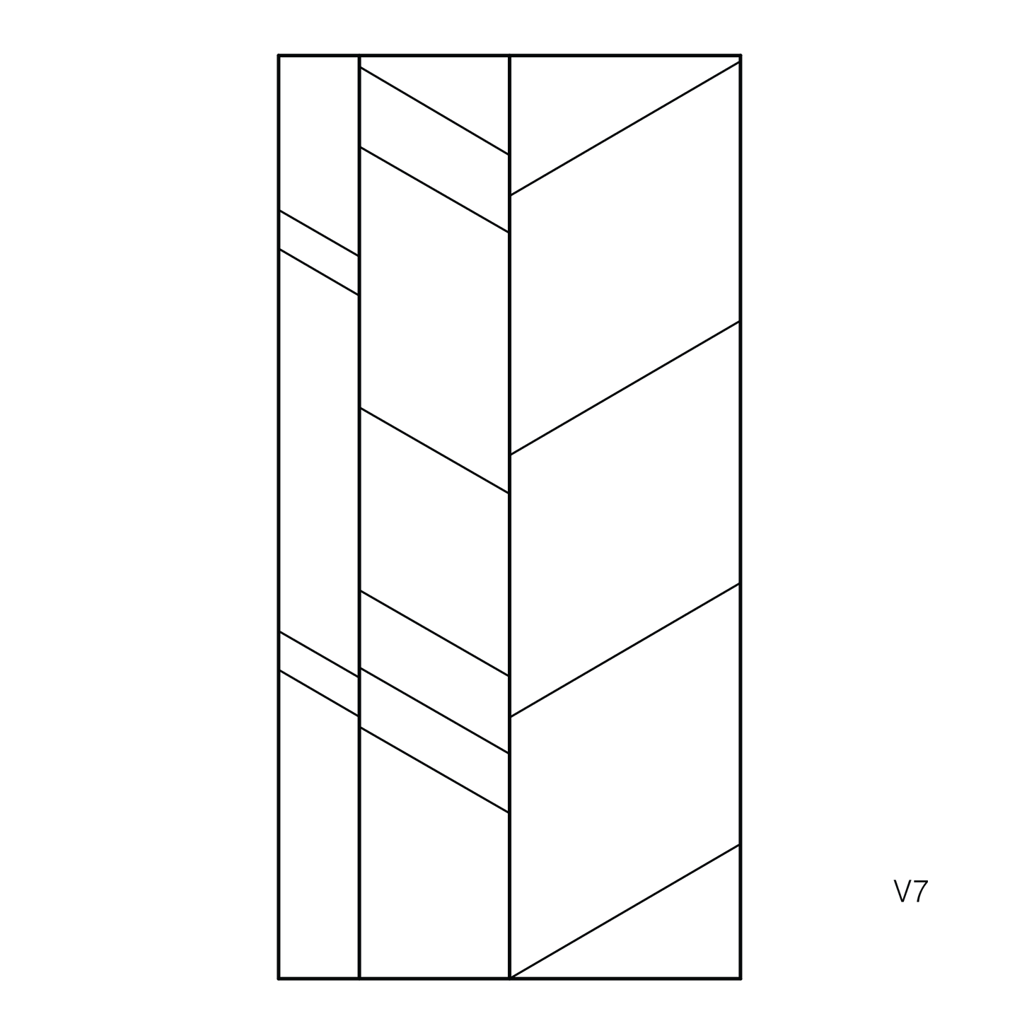 v7 cutting pattern
