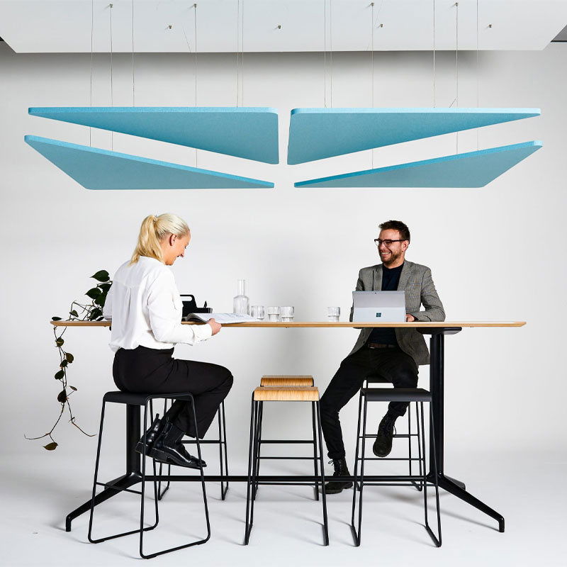 Autex - Autex Horizon™  Suspended Acoustic Raft - Triangle (Pack of 4) - Muffle Acoustics Limited 