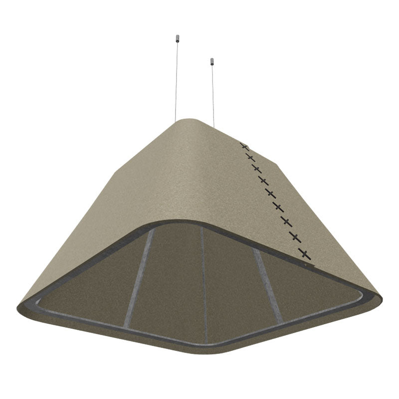  - BuzziSpace BuzziShade Acoustic Pendant Light - Square Retrofit - Muffle Acoustics Limited 