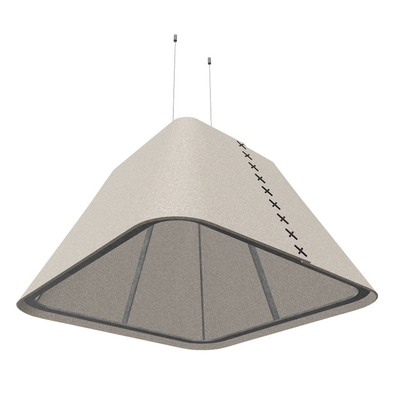  - BuzziSpace BuzziShade Acoustic Pendant Light - Square Retrofit - Muffle Acoustics Limited 