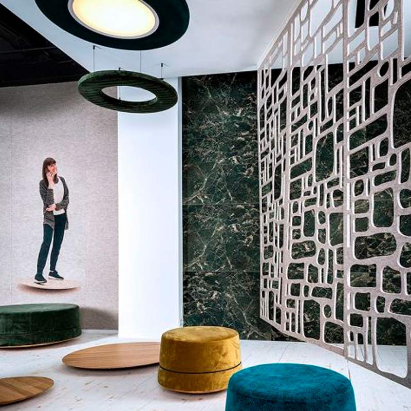 BuzziSpace BuzziFalls Suspended Acoustic Screen - Muffle Acoustics Limited