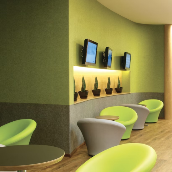 BuzziSpace BuzziSkin Acoustic Fabric Wallpaper - Muffle Acoustics Limited