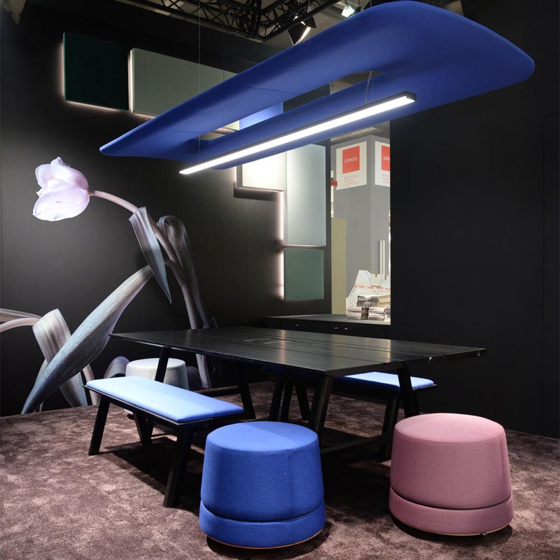  - BuzziSpace BuzziZepp Acoustic Ceiling Light - LED Line - Muffle Acoustics Limited 