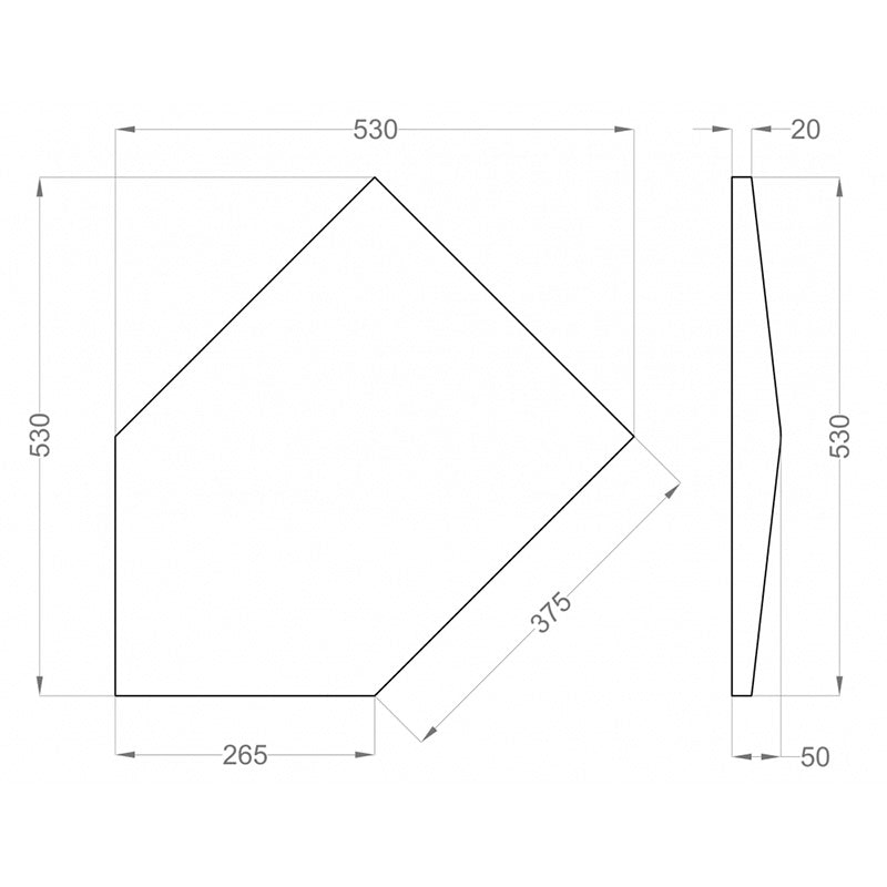 FLUFFO SOFT Link 3D Acoustic Panel - Muffle Acoustics Limited