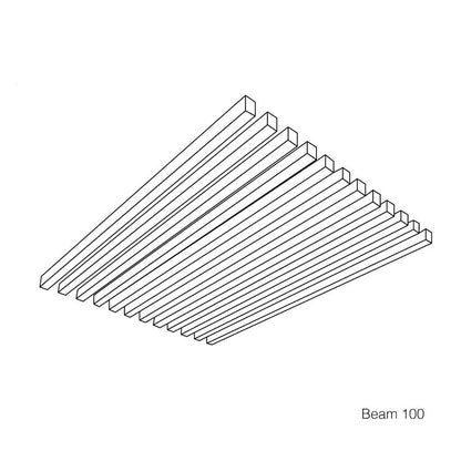 Deflector acústico para techo Autex Frontier™ Beam (se vende en paquetes)