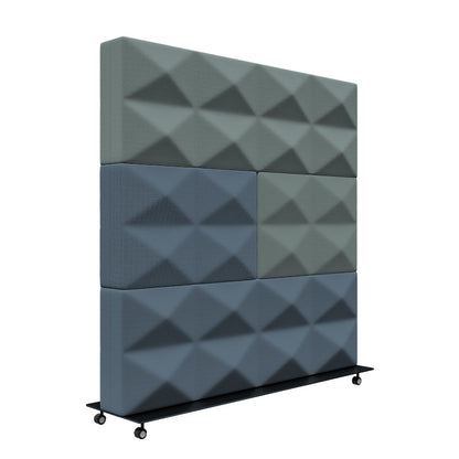  - Fabricks Mobile Acoustic Screen - 1200 x 1200mm - Muffle Acoustics Limited 