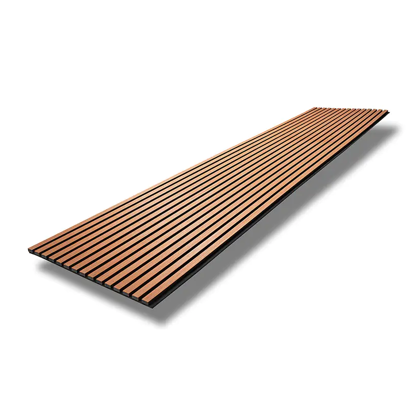  - MuffleTimber | Acoustic Slat Wood Wall Panel - Mahogany (Black Felt) - Muffle Acoustics Limited 