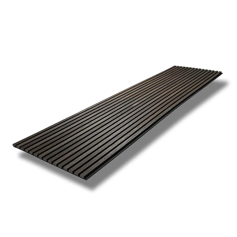  - MuffleTimber | Acoustic Slat Wood Wall Panel - Smoked Oak (Black Felt) - Muffle Acoustics Limited 