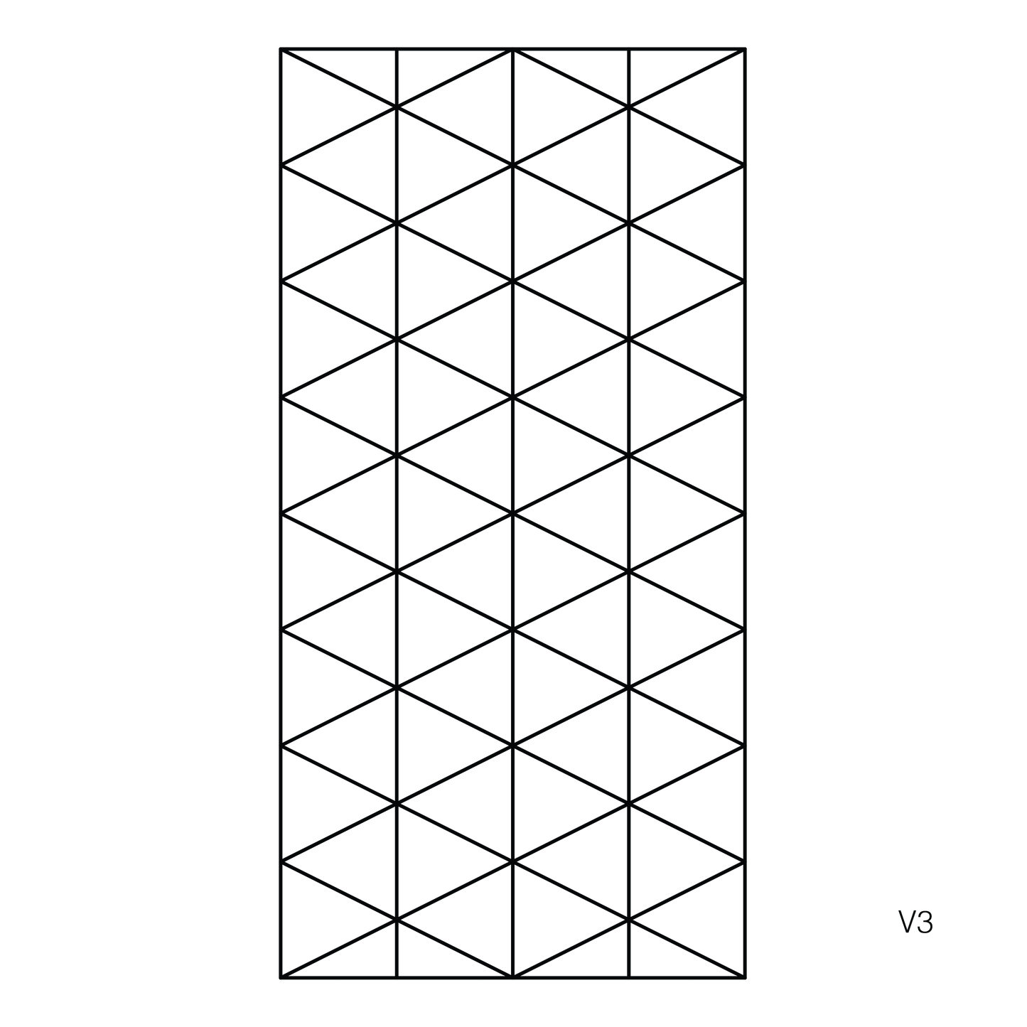 v3 cutting pattern