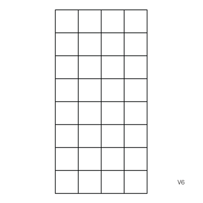 v6 cutting pattern
