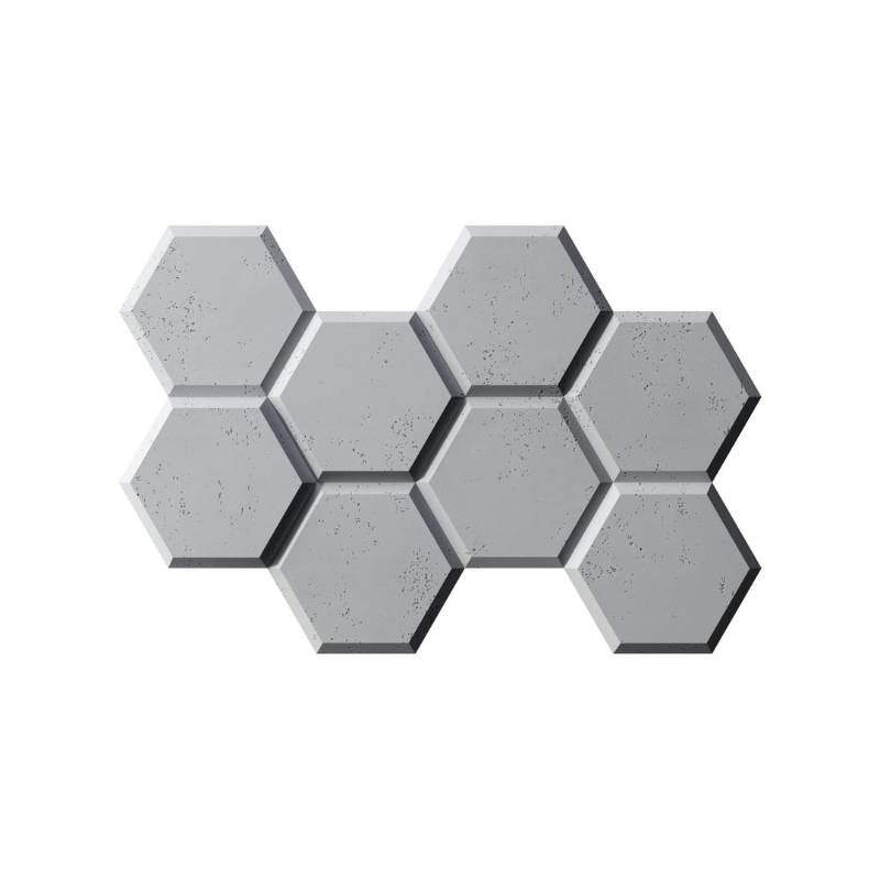  - VHCT 3D Concrete Wall Panel | Hexagon - Muffle Acoustics Limited 