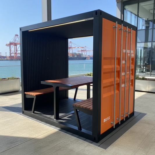 The Meeting Pod Co | Cápsula acústica para exteriores The Container Shack