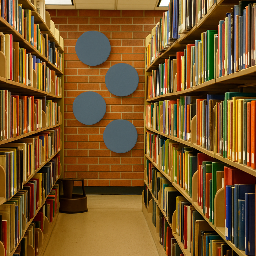 Panel acústico autoadhesivo circular MuffleStick