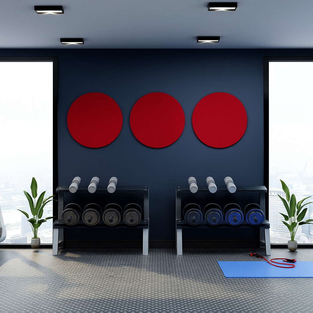 Panel acústico autoadhesivo circular MuffleStick