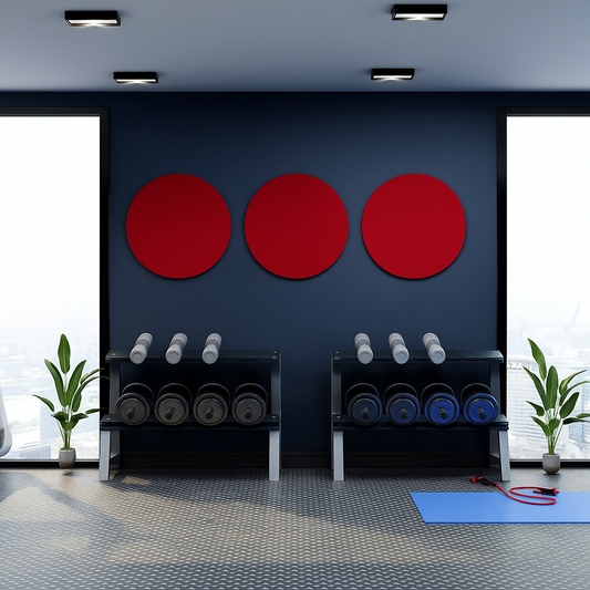 Panel acústico autoadhesivo circular MuffleStick