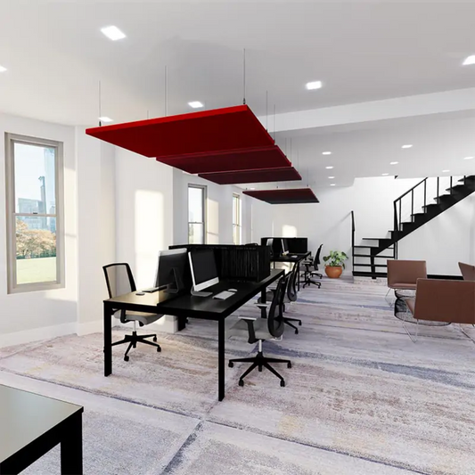 Balsa acústica rectangular para techo MuffleRaft